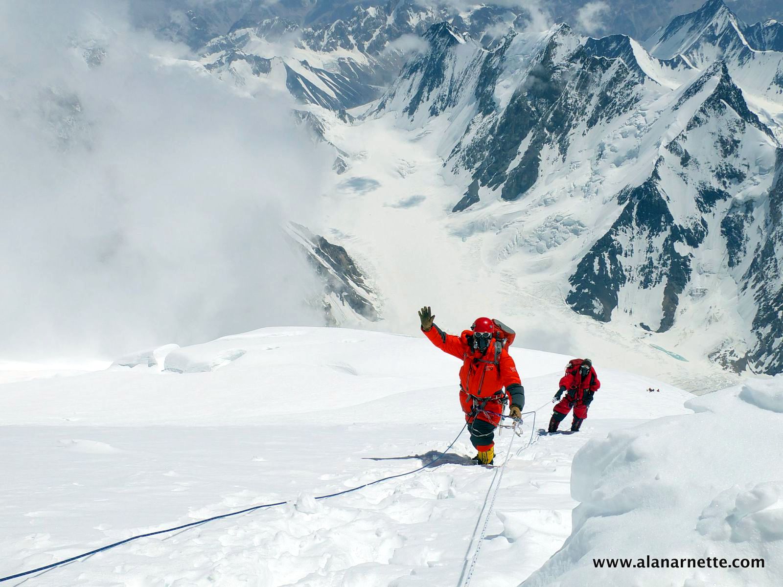 Alan approaching K2 summit